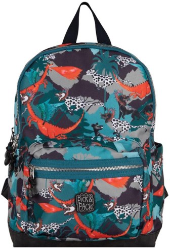 Pick & Pack Kinder Rucksack M navy - nachhaltiger Schulrucksack 10 Liter
