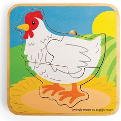 Bigjigs Casse-tête Cycle de vie Poulet