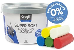 Creall Supersoft Klei - 5 kleuren Klei - 1750gr.