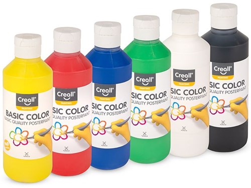 Creall Basic plakkaatverf 250ml geel-2