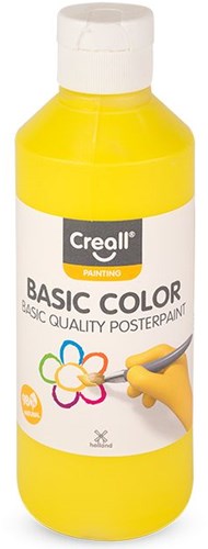Creall Basic plakkaatverf 250ml geel