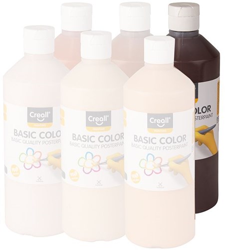 Creall Basic plakkaatverf 500ml huidskleur 59