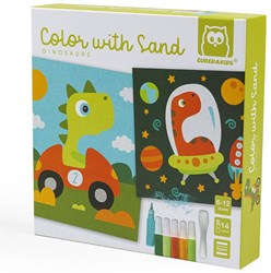 EurekaKids jeu éducatif sable dino - jouet en carton coloré pour enfants