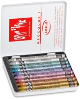 Caran d'Ache set de pastels à l'huile métalliques 10 pièces pour dessin créatif-2