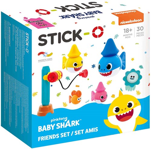 Stick-O -  Baby Shark Friends Bouwset - 30dlg.