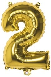 Folienballon 2 Gold 22002
