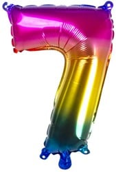 Folienballon 7 Regenbogen 21987