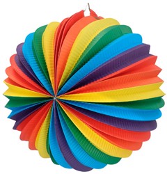 Ballonlaterne Regenbogen 22 cm 30418