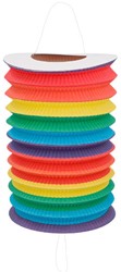 Ausziehbare Laterne Regenbogen 16 cm 30419