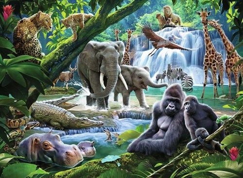 Ravensburger puzzle Animaux de la jungle - Puzzle XXL enfants 100 pièces animaux-2
