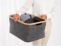 Brabantia panier à linge pliable 40L - panier à linge Pepper Black-3