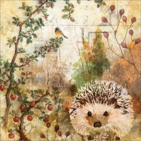 Ambiente Servietten Herbst Igel 25cm Papiertischdeko