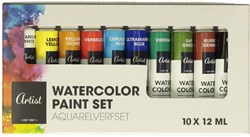 Aquarellfarben Set Kinderfarbe 10x12ml bunte Farben kreatives Spielzeug