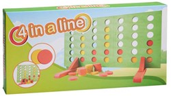 4 gewinnt Holzspiel strategisches Gesellschaftsspiel mehrfarbig