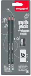 Bruynzeel Bruynzeel 2 HB Graphit-Bleistiftspitzer-Radiergummi