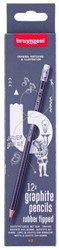 Bruynzeel Teens Hb Grafietpotlood met Gumtip Set 12