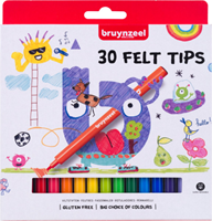 Bruynzeel Filzstifte-Set - 30 Farben Filzstifte im Etui