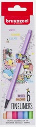 Bruynzeel Bruynzeel 6 fineliners pastel 60241206