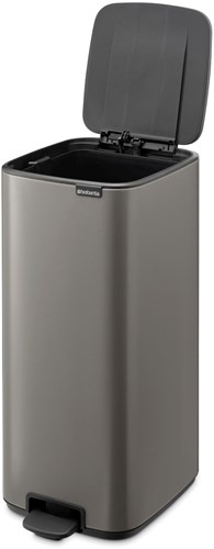 Brabantia Treteimer Bo 30 Liter platinum Abfalleimer nachhaltig-2
