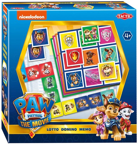 PAW Patrol The Movie 3-in-1 : Memo-Lotto-Domino