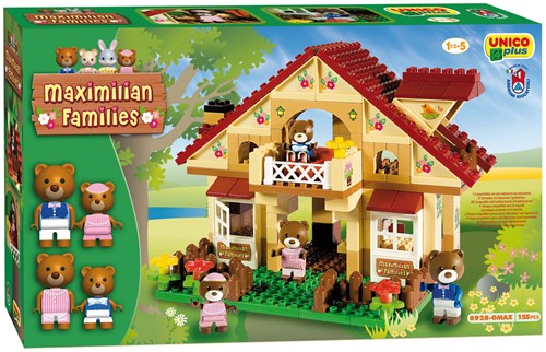 Unico blocs de construction maison Maximilian Families 155 pièces jouet