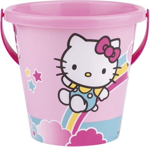 Androni Giocattoli Strand-Eimer Hello Kitty rosa Kunststoff Spielzeug-2
