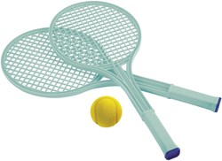 Ecoiffier set de tennis jouet pour enfants - jeu de raquettes pastel