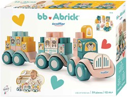 Ecoiffier bb Abrick Dierentrein met Bouwblokken - 51dlg.