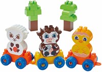 Abrick coffret construction animaux ferme train 250 pièces jouet plastique-2