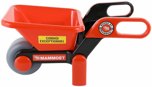 Schubkarre Spielzeug Cavallino Mammoet - stabile Kinder Schubkarre rot schwarz-3