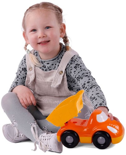 Camion benne jouet Cavallino camion tout-petit 22,5cm orange jaune-3