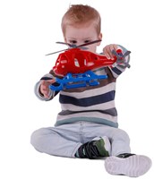 Hélicoptère de pompier jouet Cavallino avec figurine 29,5cm sauvetage-3