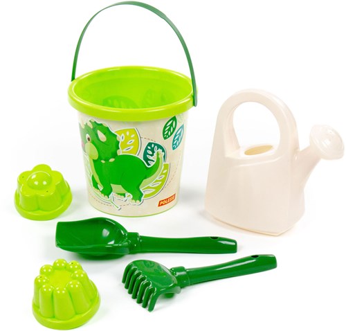 Cavallino jouets XL Seau Dino avec moules à sable et outils-2
