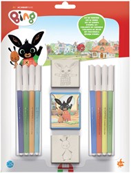 Multiprint Bing set de tampons - jouet créatif avec feutres de coloriage