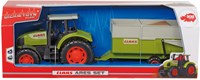 Dickie Traktor Spielzeug CLAAS Ares mit Anhänger - 57 cm - Bauernhof