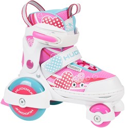 Hudora Rollschuhe verstellbar Kinder Größe 26-29 pink