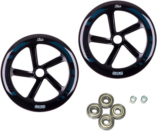 Hudora Radsatz - Ersatzräder für BigWheel 205 Scooter schwarz