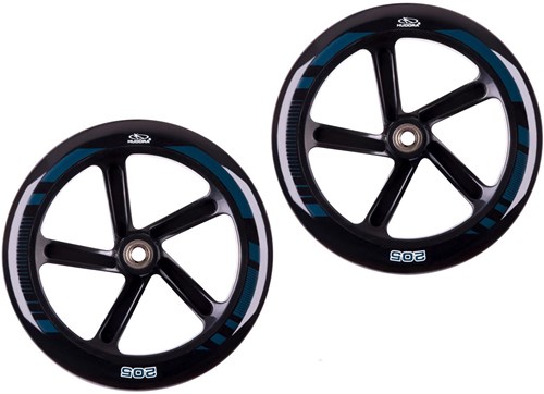 Hudora Radsatz - Ersatzräder für BigWheel 205 Scooter schwarz-2