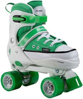 Hudora Rollschuhe Sneaker grün - verstellbares Kinderspielzeug Größe 28-31