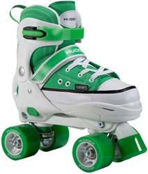 Hudora Rollschuhe Sneaker grün - verstellbares Kinderspielzeug Größe 28-31