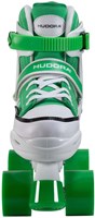 Hudora Rollschuhe Sneaker grün - verstellbares Kinderspielzeug Größe 28-31-3