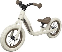 Hudora Laufrad 12 Zoll mokka - Aluminium Kinderfahrrad verstellbar