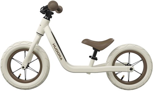 Hudora Laufrad 12 Zoll mokka - Aluminium Kinderfahrrad verstellbar-2