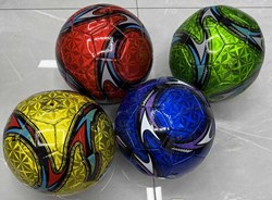 HOT Sports + Toys Fußball metallic Größe 5 glänzendes Kunstleder