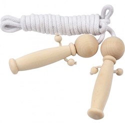 Creativ Company Springseil Spielzeug mit Holzgriff Püppchen 225 cm