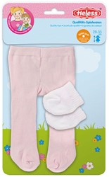 Poppenmaillot met Sokken - Wit, 28-35 cm