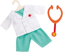 Heless Puppen Arzt-Outfit mit Stethoskop 28-35 cm Puppenkleidung