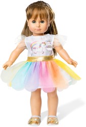 Heless Puppenkleid Einhorn rosa 28-35cm - Puppenkleidung Unicorn