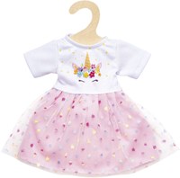 Heless Puppenkleid Einhorn Hannah 28-35 cm rosa weiß Babypuppe