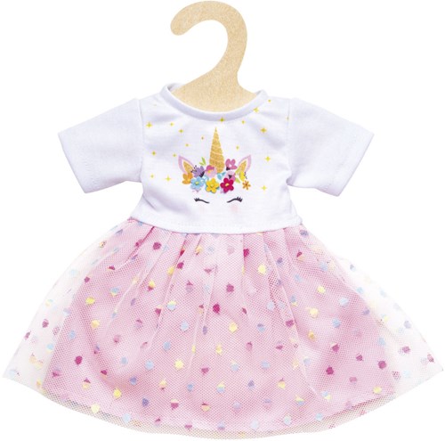 Heless Puppenkleid Einhorn Hannah 28-35 cm rosa weiß Babypuppe